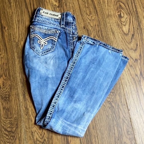 Rock Revival Becky Bootcut Jeans Size 25 - Picture 1 of 8